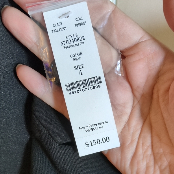 White House Black Market Classic Black Blazer - Picture 3 of 7